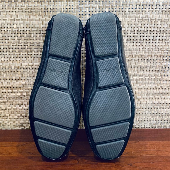 🌟HP🌟GUC Calvin Klein Morrie Black Textured Leather Driving Moccasins Loafers… - Picture 7 of 9